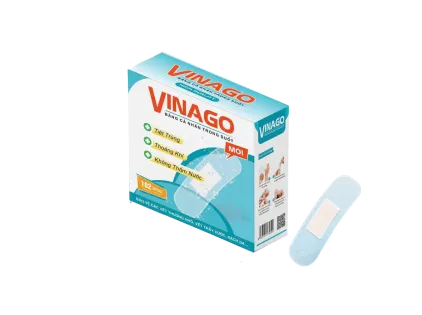 Băng Keo Cá Nhân Vinago Trong 102 Miếng